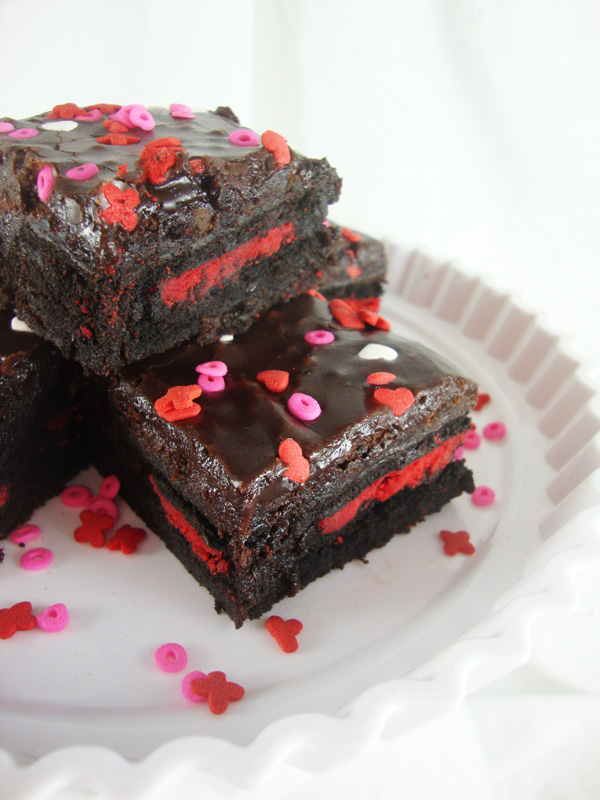 just helen | Valentine's Day Oreo-Stuffed Brownies