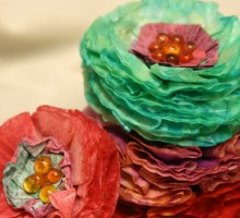 Cupcake Paper Flowers