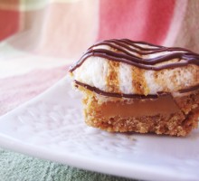 Ridiculously Delicious Caramel and Chocolate S’More Bites