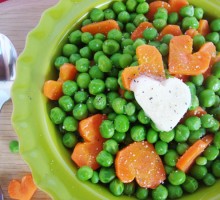 I *Heart* Carrots and Peas – Making Heart-shaped Carrot Slices