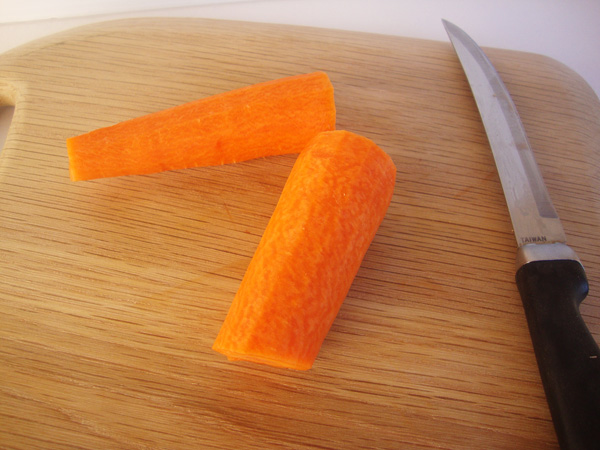Cut Carrot In Half